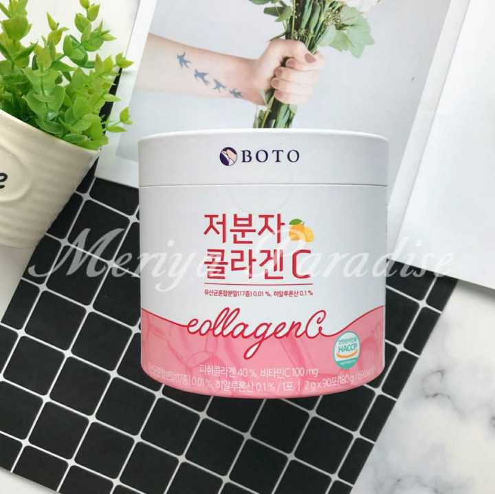 BOTO Low Molecular Collagen Vitamin C 韩国 BOTO 低分子胶原蛋白C粉 30 Sachets 90