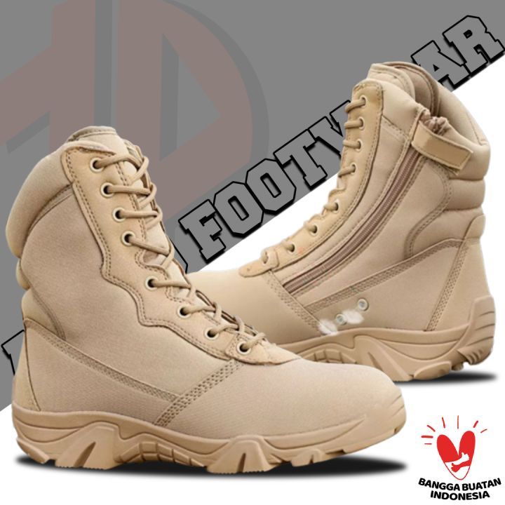 Sepatu Pdl Cream Gurun Tactical Safety Sepatu Pdl Satpol Pp Ujung