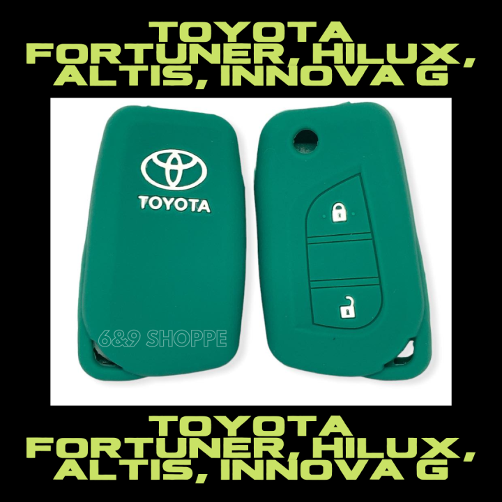 Silicon Car Key Remote Flipkey Cover For Toyota Fortuner Hilux Altis