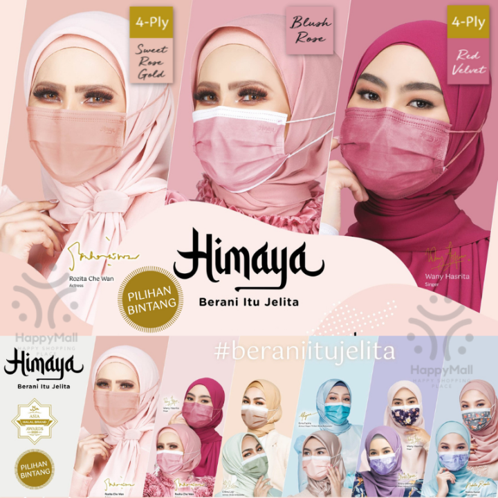 Himaya Headloop Face Mask Hijab H99 Premium Medical Headloop Facemask