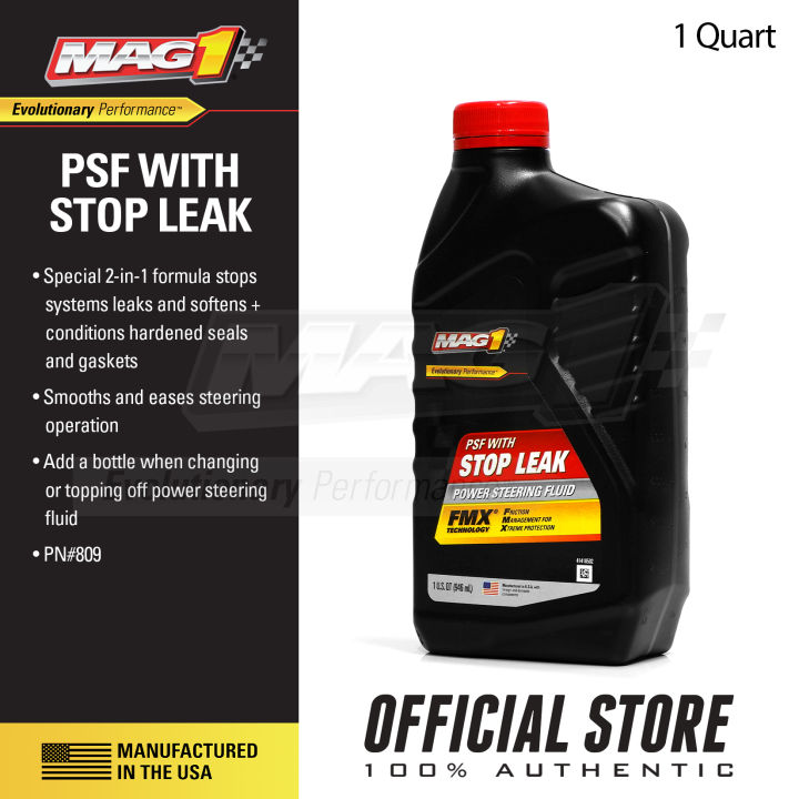 Mag Car Power Steering Fluid With Stop Leak Additive Qt Ml