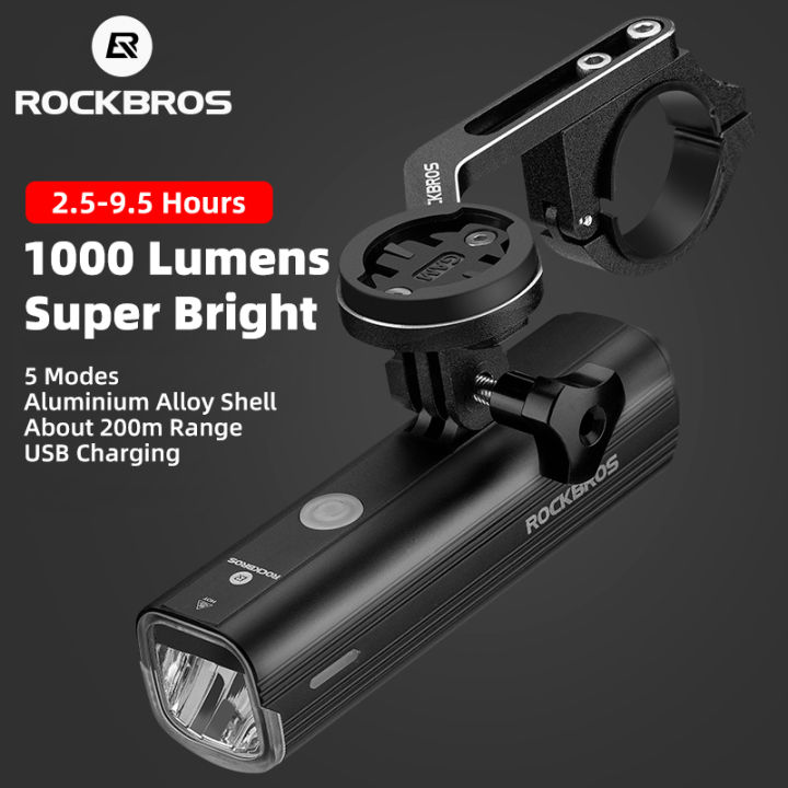 ROCKBROS Bicycle Hoisting Light Head Light 1000 Lumens Powerful