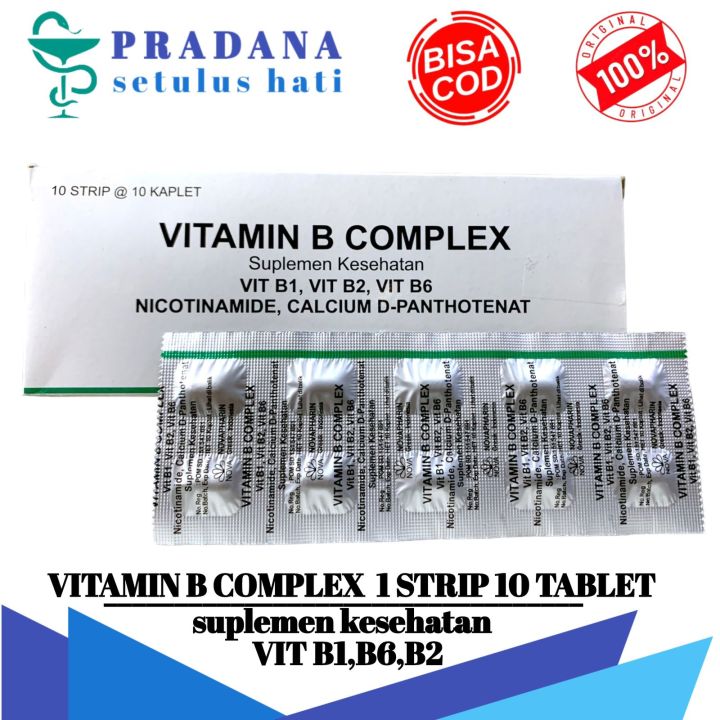 Vitamin B Complex Strip Tablet Lazada Indonesia