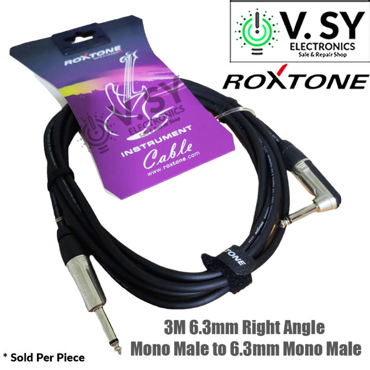 Roxtone Premium M M Heavy Duty Mm Right Angle Mono Male To Mm