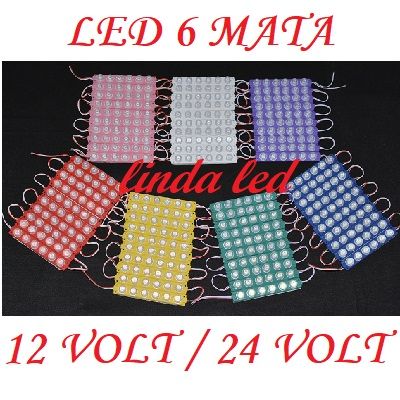 LAMPU LED MODUL 13620 3030 6 MATA 12VOLT DAN 24VOLT WATERPROOF 12V 24V