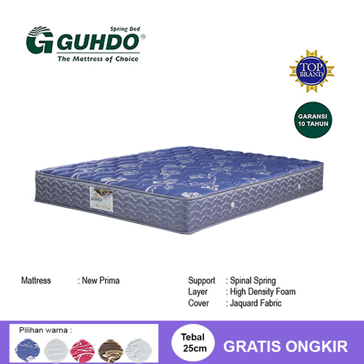 Kasur Spring Bed Guhdo Springbed New Prima Biru Tebal Cm Size X