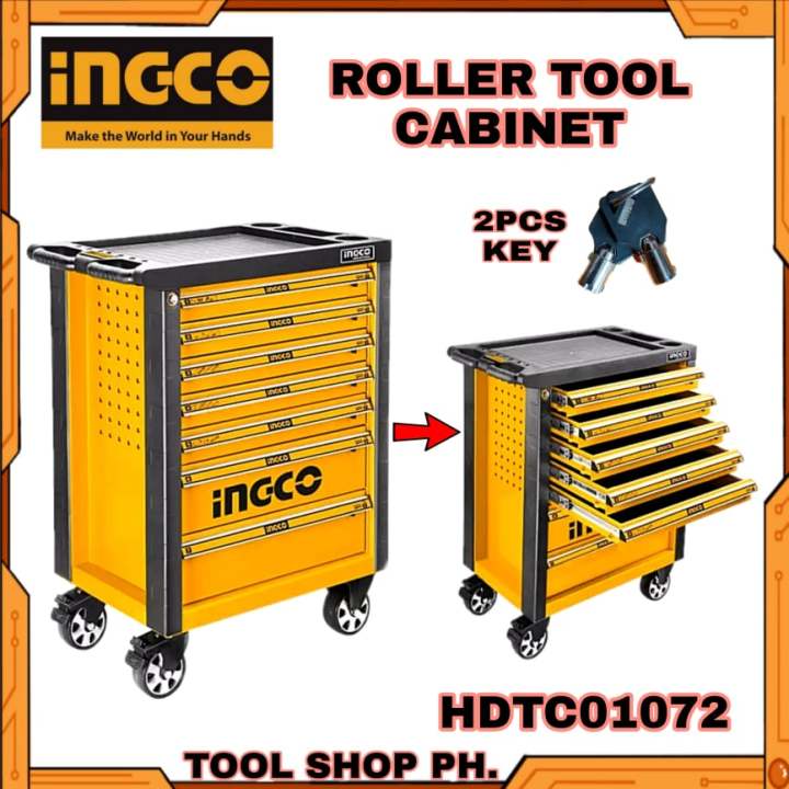 Ingco Industrial Empty Roller Cabinet W Pcs Drawers Hdtc Free