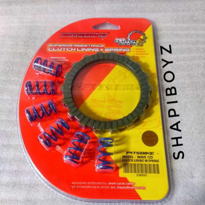 Pitsbike Wave Xrm Rs Racing Clutch Lining Plate With Spring