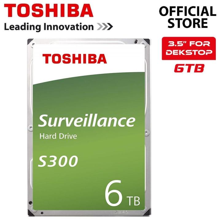 Toshiba S300 6TB Internal Hard Drive 3 5 SATA 6 0Gbit S 7200PRM