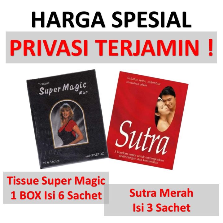 Harga Spesial Kondom Sutra Merah Isi Tisue Magic Tissue Tisu