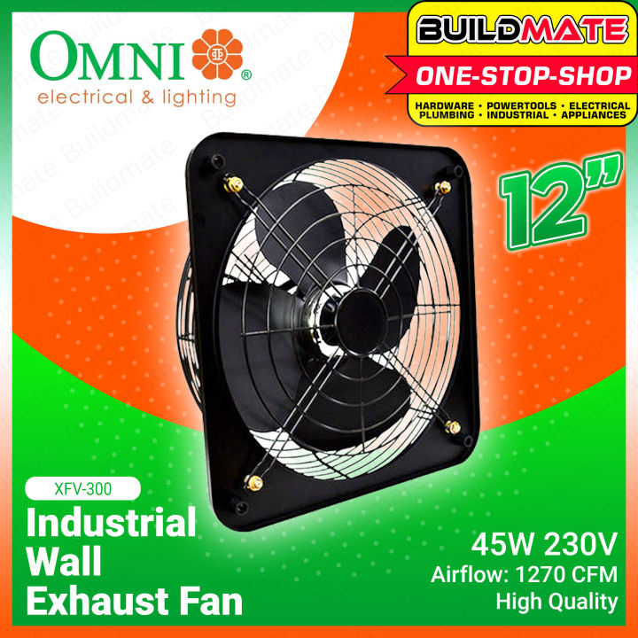 Omni Industrial Metal Body Exhaust Fan Ventilator Air Circulator