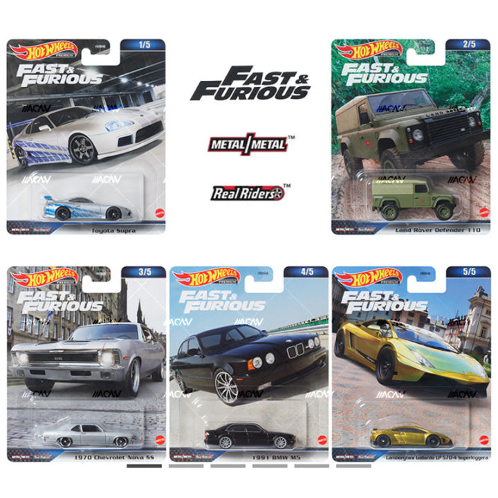 Hot Wheels Fast And Furious Series Cars HNW46 Automotive Culture GTR R34 Porsche 718 Mazda RX7