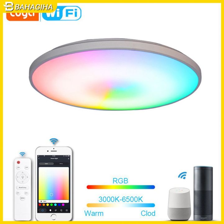 Tuya Wifi Smart Ceiling Light App Voice Control Ceiling Lamp W Rgb C