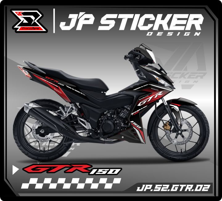 GTR STICKER STRIPING GTR 150 STIKER MOTOR HONDA SUPRA GTR 150 LIST