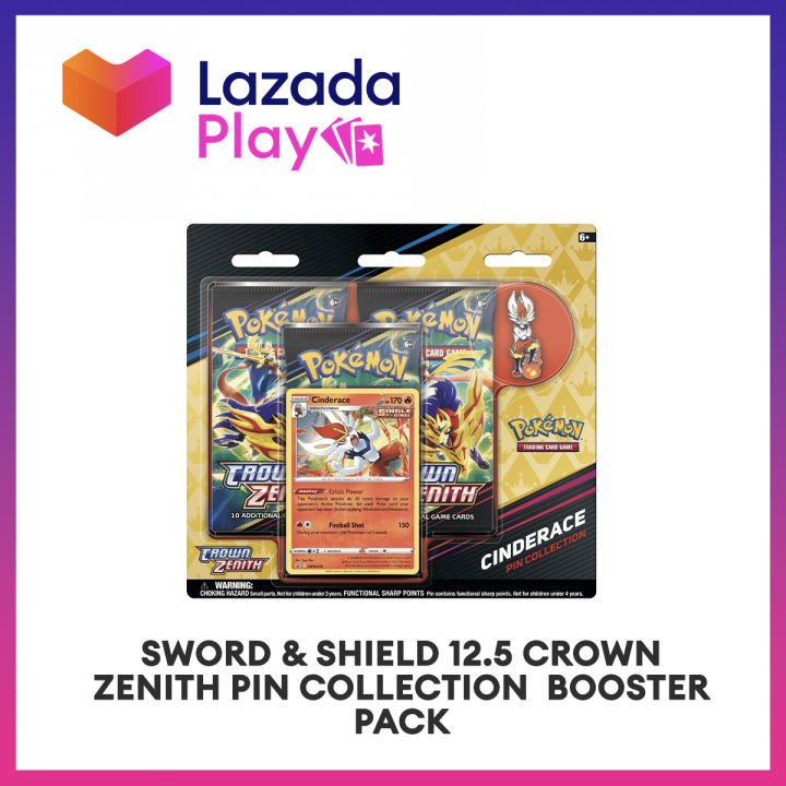 Lazada Play Pokemon Trading Cards Sword Shield Crown Zenith Pin