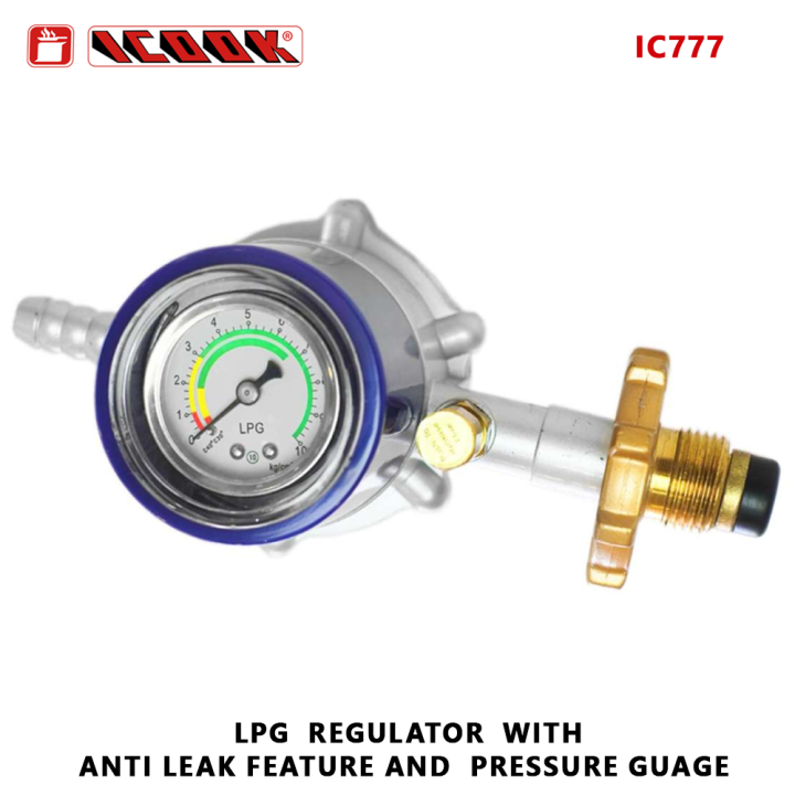 LPG Gas Regulator ICook IC 777 Low Pressure W Anti Leak Feature And