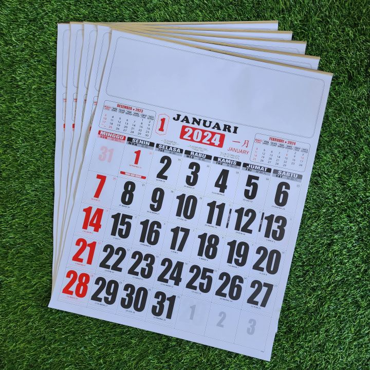 Kalender Kerja Jumbo Kalender Dinding Besar Tahun Lazada Indonesia