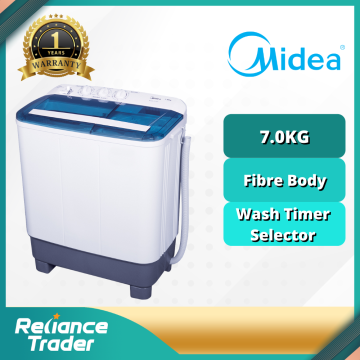 MIDEA 7KG SEMI AUTO WASHING MACHINE MSW 7118P Lazada