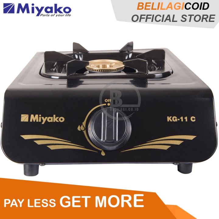 Miyako Kompor Gas 1 Tungku ORIGINAL MURAH KG 11 C Hitam Lazada