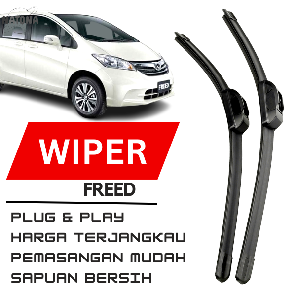 WIPER HONDA FREED DEPAN KARET WIPER MOBIL HONDA FREED WIPER KACA HONDA