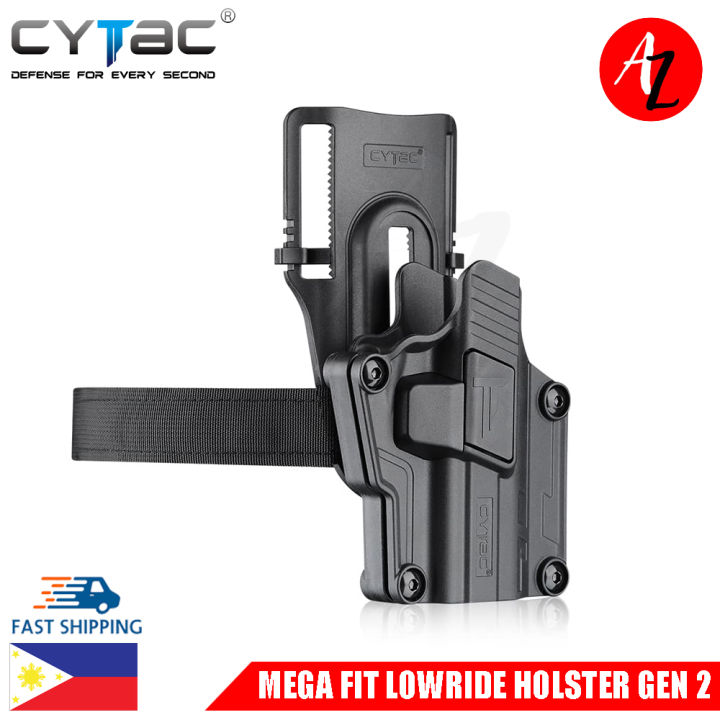 Cytac Universal Tactical Mega Fit Holster Gen With Low Ride Belt Loop