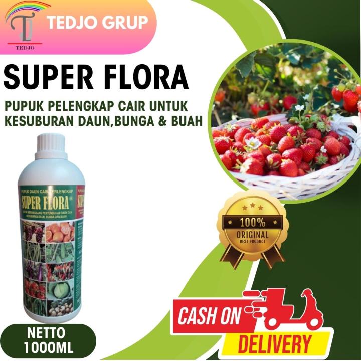 Pupuk Super Flora Hormon Daun Cair 1 Liter Perangsang Daun Tanaman Hias