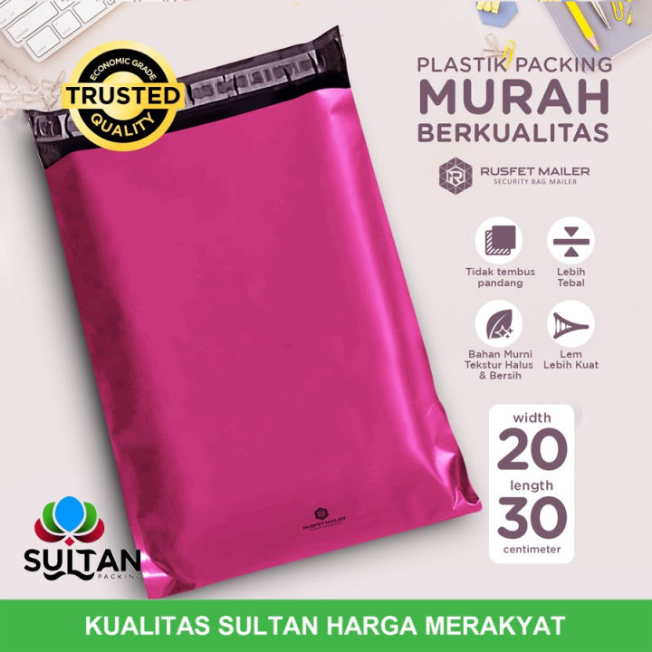 Plastik Polymailer Pack Low Cost Amplop Polimailer Pink Rusfet X Cm