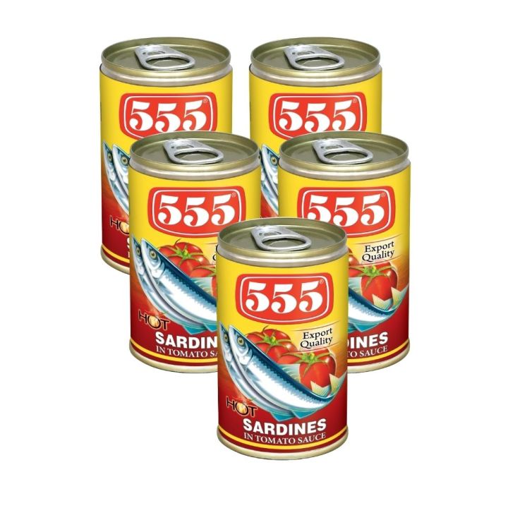 555 Sardines In Tomato Sauce With Chili 155g Pack Of 5 Lazada PH