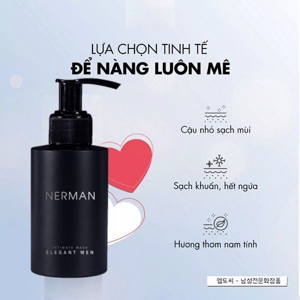 Dung Dịch Vệ Sinh Nam Giới Nerman Elegent Men Hương Nước Hoa Sanda