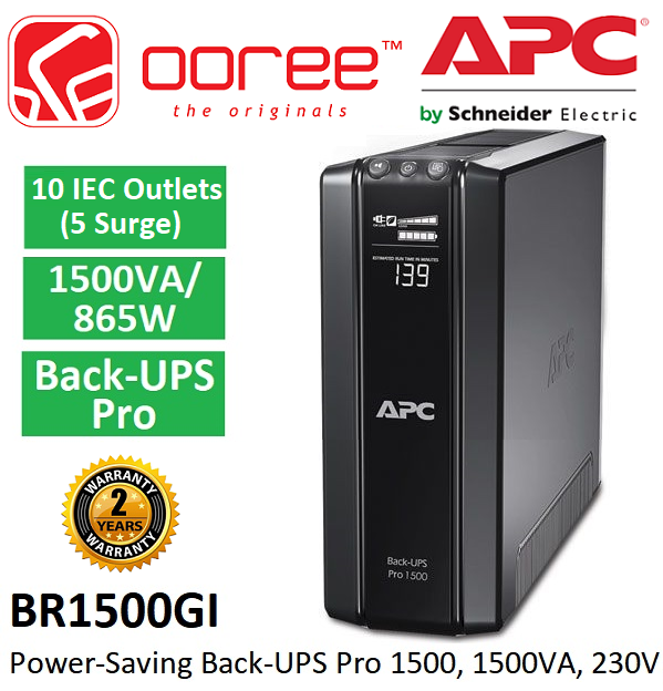 Apc Ups Br Gi Va W V Back Ups Pro Avr With Battery