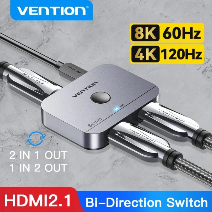 Vention Hdmi Switcher K Bi Direction Hdmi Switch X X Adapter