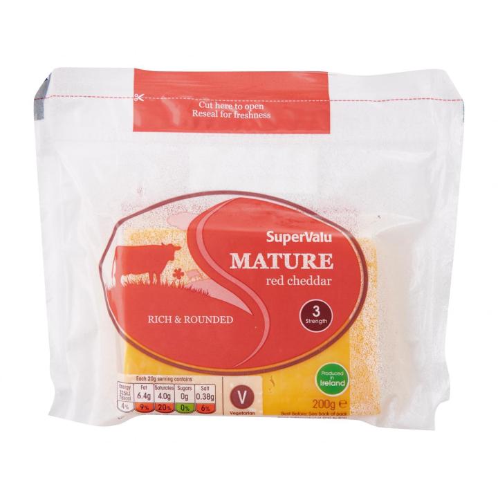 Supervalu Mature Red Cheddar Cheese Block G Lazada Singapore