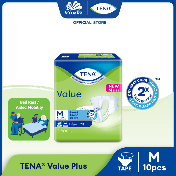 Tena Value Tape M S L S Xl S Adult Diaper Lazada