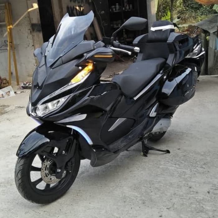 Pcx Body Modifikasi PCX NEW FULL GOLDWING Hitam Glossy Version New