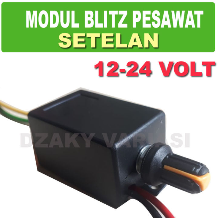 Modul Lampu Kedip Pesawat Blitz Volt Ada Setelan Kecepatan Durasi