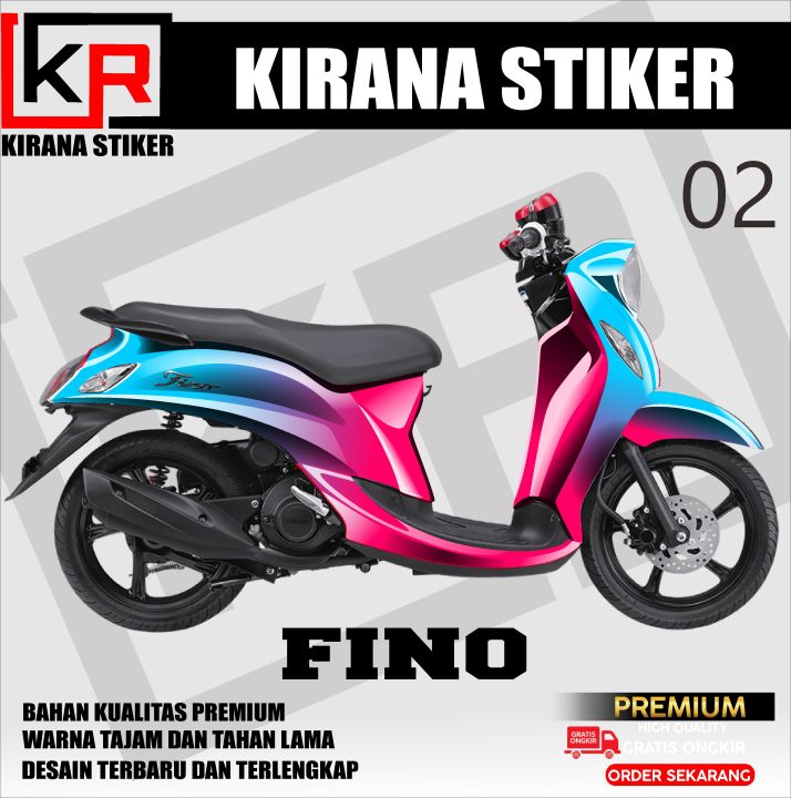 Decal Sticker Fullbody Motor Yamaha Fino Desain Kirana Stiker Kode