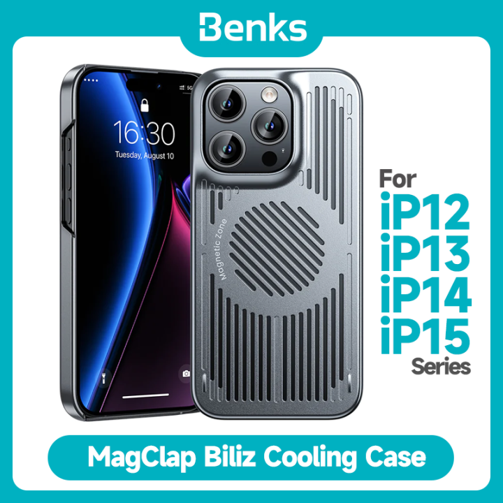 Benks Magnetic Ice Armor Cooling Phone Case For IPhone 12 13 14 15 Pro