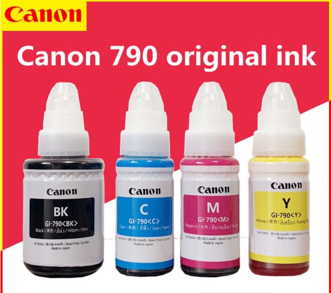 Canon GI 790 Inks Black Cyan Magenta Yellow Lazada PH