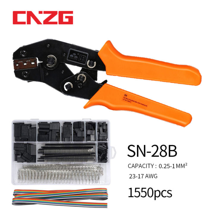 Sn 28b 1550 Pcs Dupont Crimping Tool Pliers Terminal Ferrule Crimper