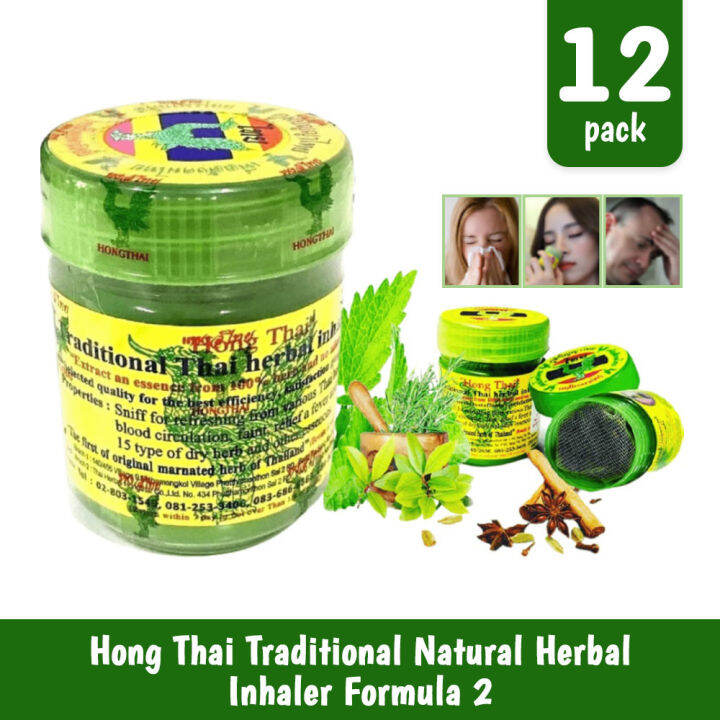 Hong Thai Inhaler Thailand Original Herbal Inhalant 100 Authentic 12