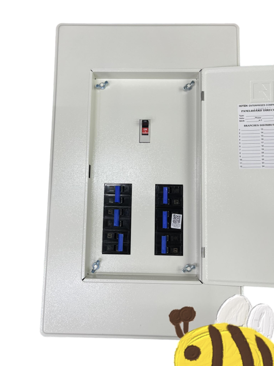 Panel Board 150A 2pole Main 250SPS With 6 Branches Bolt On Koten