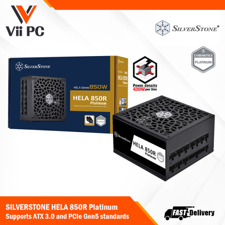 SilverStone HELA 850R Platinum Cybenetics Platinum 850W PCIe 5 0 Fully