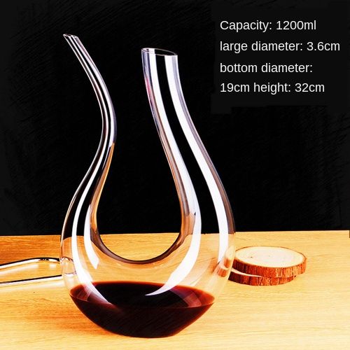 Crystal High Grade Shaped Wine Decanter Gift Box Harp Swan Decanter