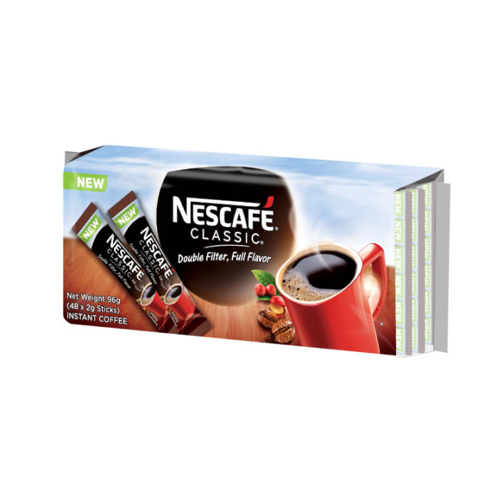 Nescafe Classic Instant Coffee Sticks 2g X 48s Lazada PH