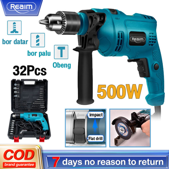 Mesin Bor Tangan Listrik Bolak Balik 13mm Electric Drill Cocok Untuk