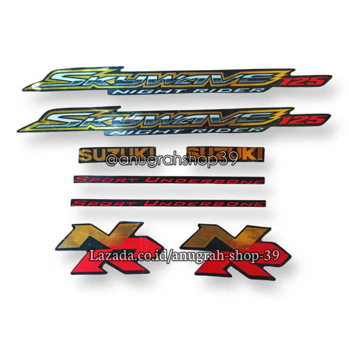 Striping Stiker Standar Lis Motor Suzuki Skywave Nr 125 Night Rider