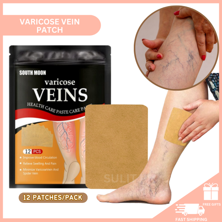 12 Pcs 1 Box Varicose Vein Remover Varicose Vein Patch Effective Pain