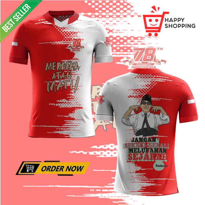 Baju Kaos HUT RI KE 78 Thn ART5 Terbaru Kaos Kemerdekaan Indonesia