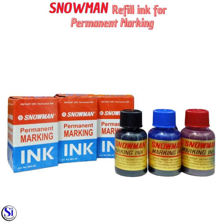 Refill Tinta Spidol Snowman Permanent Lazada Indonesia