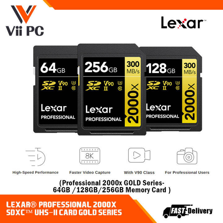 Lexar Professional X Gb Gb Gb Sdxc Uhs Ii Card Up To Mb